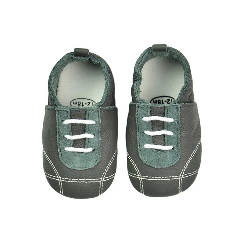 WildStep Leather Baby Moccasins | Animal Soft Sole First Walker Shoes 0-24M