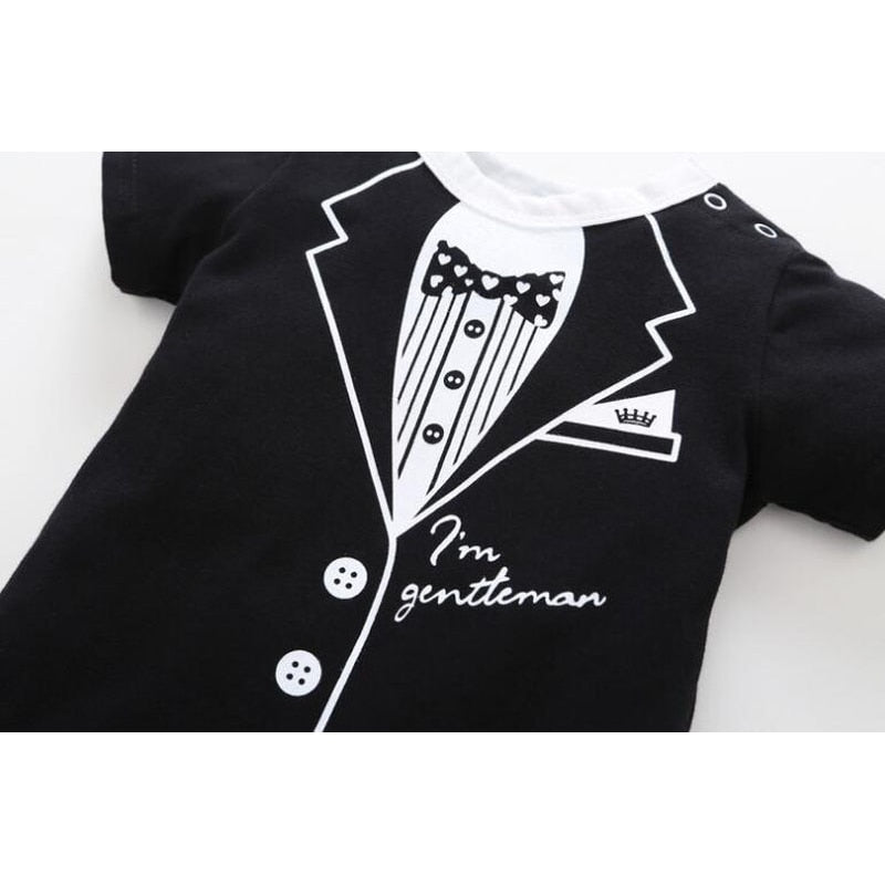 Newborn Tie Print Romper