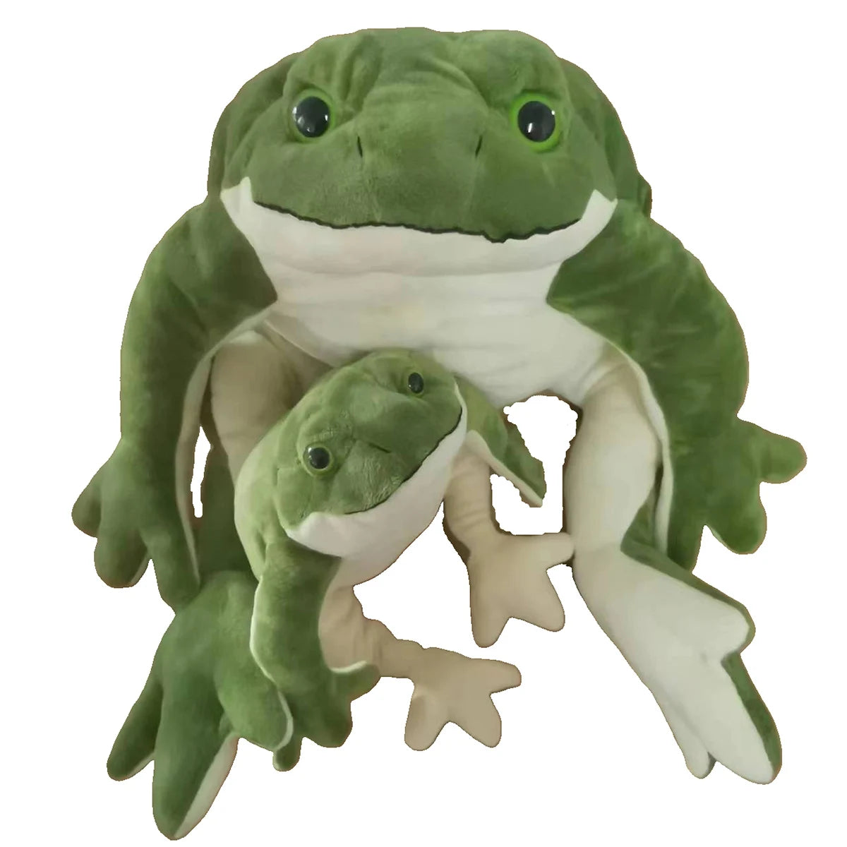 Frog Plush Toy - Soft Green Stuffed Animal for Kids