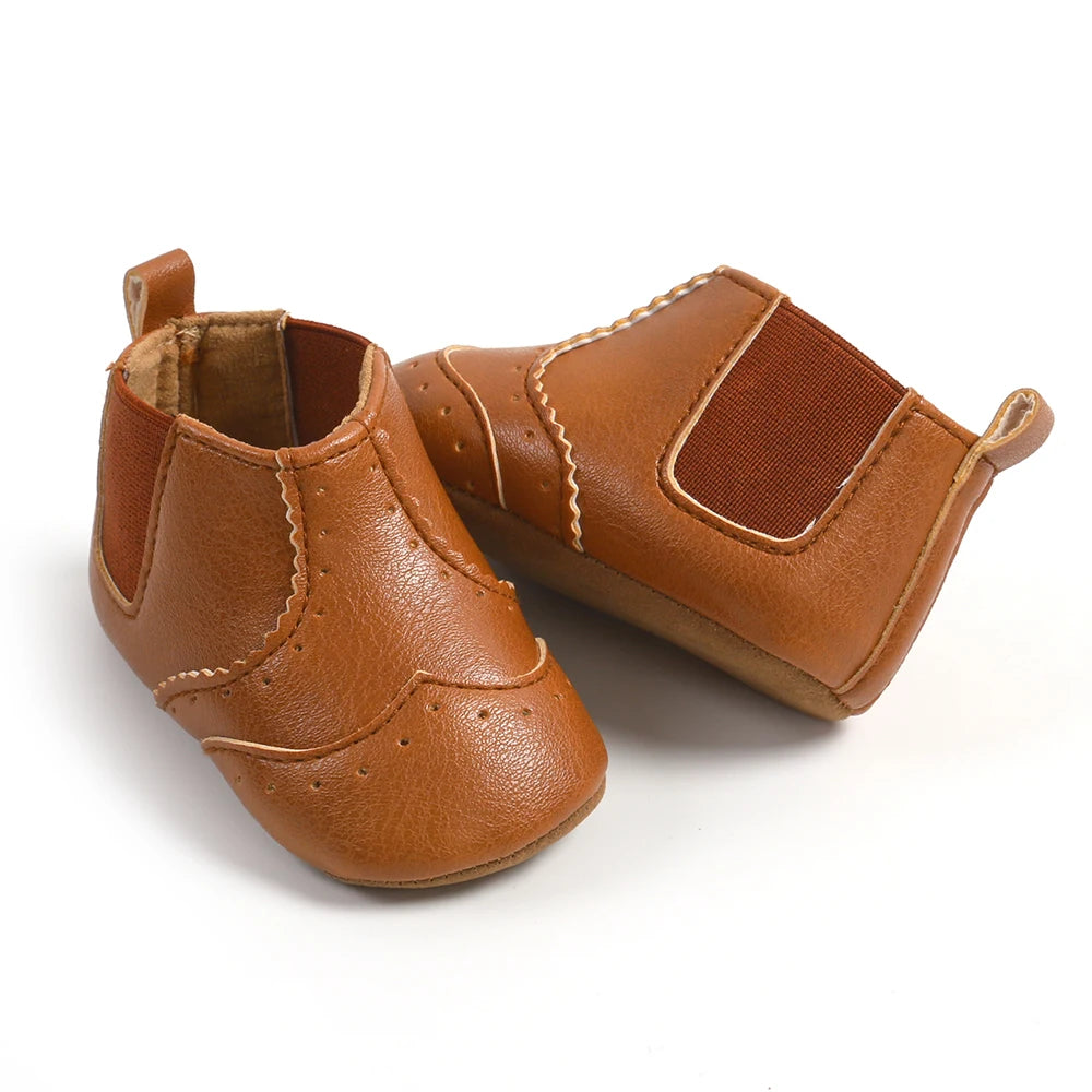 LittleStep Vintage Baby Booties | Warm Anti-Slip Soft Sole Infant Shoes 0-18M