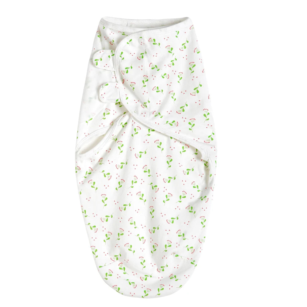 100% Cotton Newborn Swaddle Wrap for Calm, Cozy Sleep