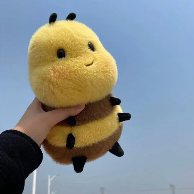 Honey Bee Plush Toy - 20cm Soft Kawaii Stuffed Animal for Kids & Nursery Gifts