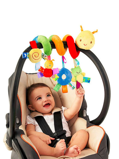 Colorful Hanging Baby Spiral Toy for Car Seat and Crib