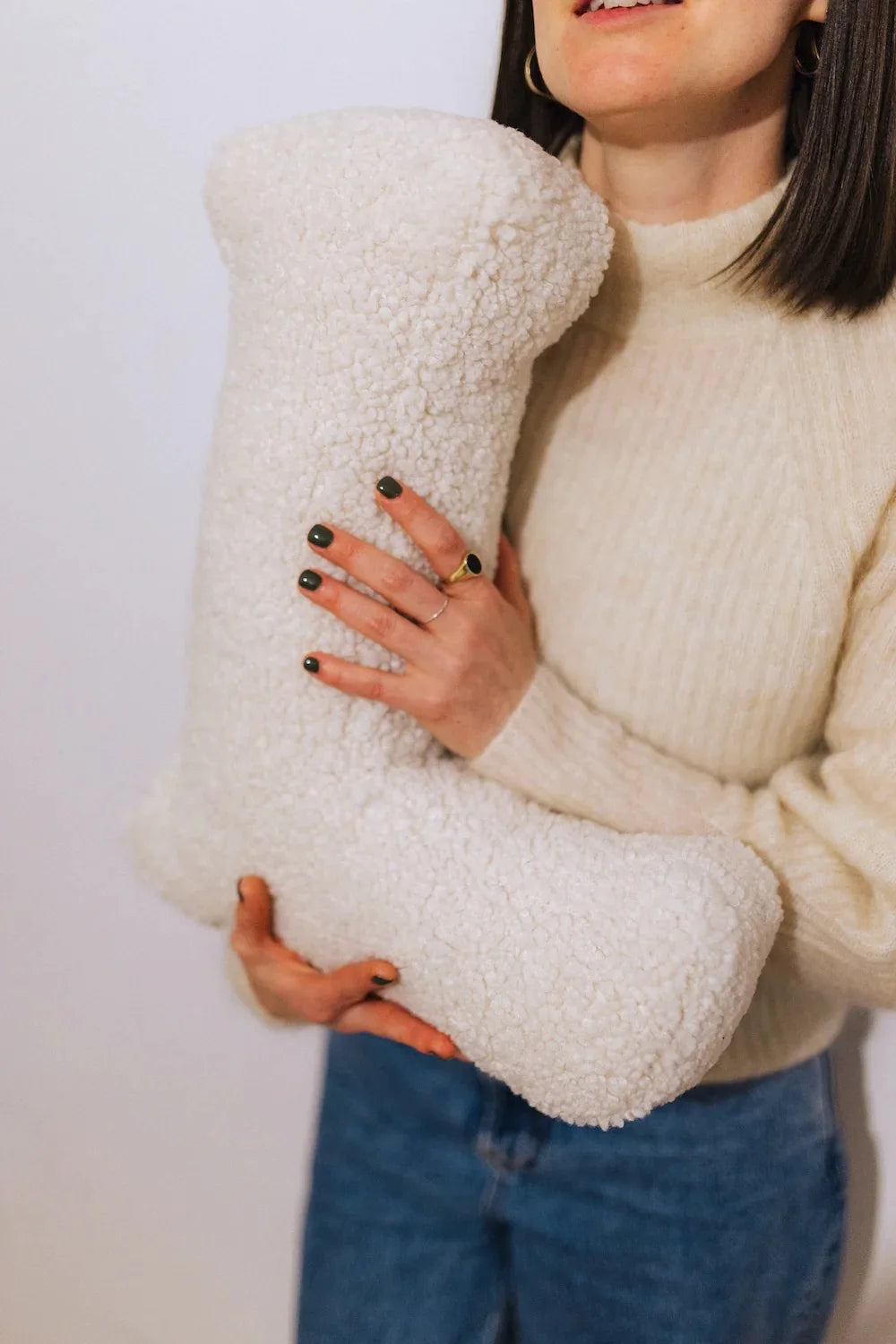 Lambswool Alphabet Pillows – Soft Plush Letter Cushion for Nursery and Playrooms