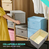 Fabric Organizer Bin with Lid for Home Storage