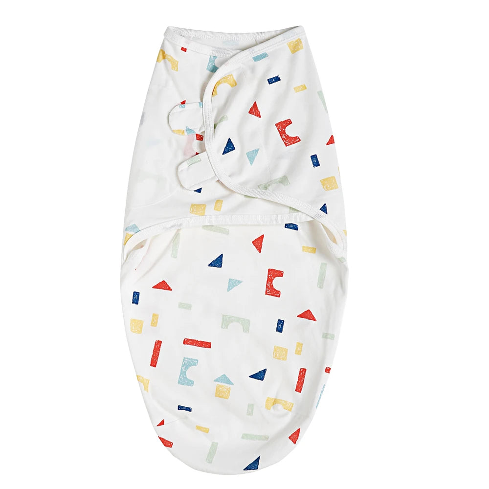 100% Cotton Newborn Swaddle Wrap for Calm, Cozy Sleep