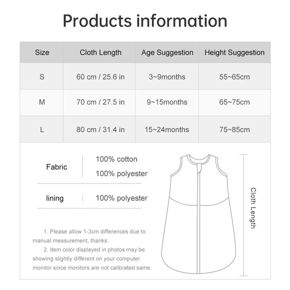 Doudou Soft Baby Sleepsack for Spring & Autumn Comfort