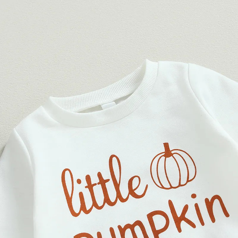 Pumpkin Print Sweatshirt & Pants