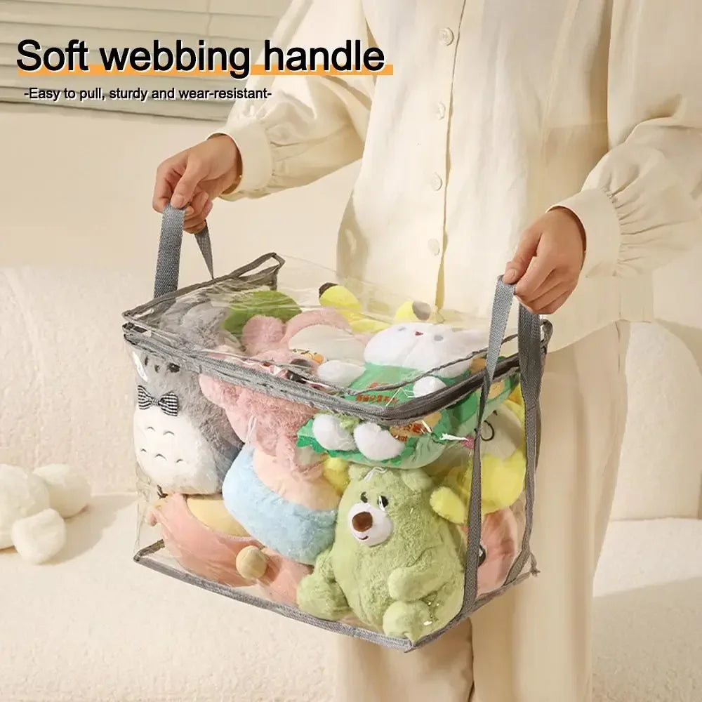 Clear PVC Toy Storage Box – Waterproof Foldable Organizer