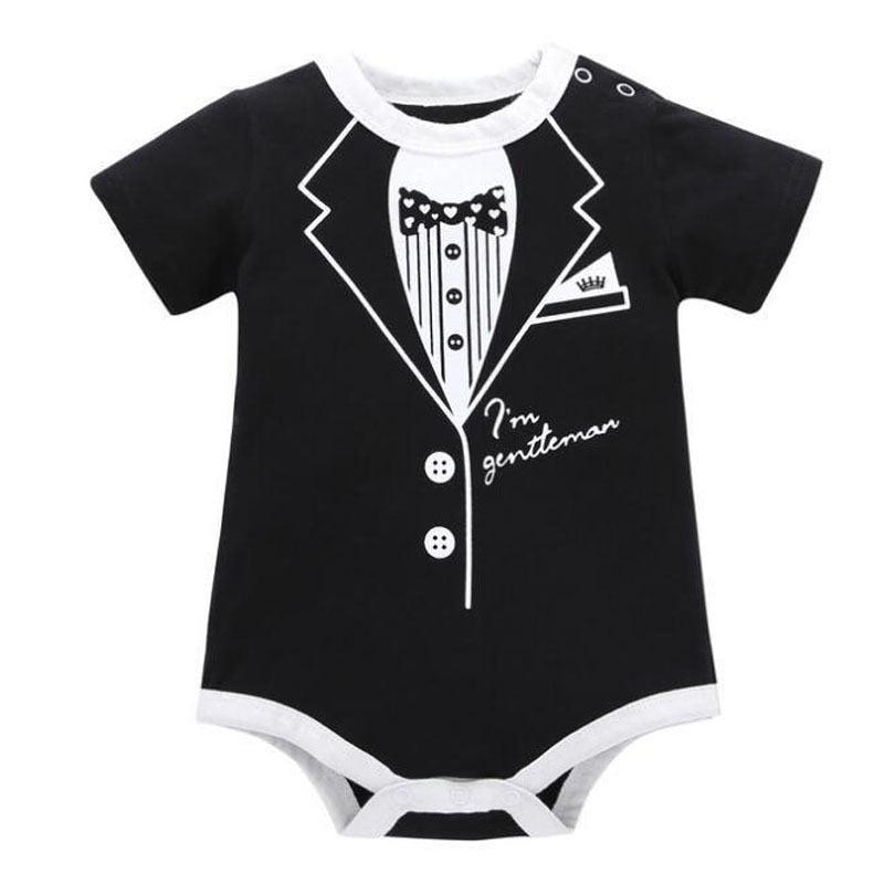 Newborn Tie Print Romper