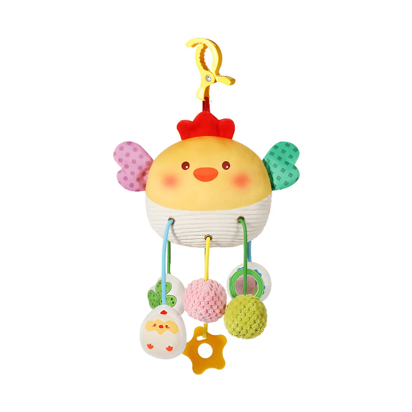 Hanging Baby Crib Toy Plush Bedbell with Pull String and Rattles
