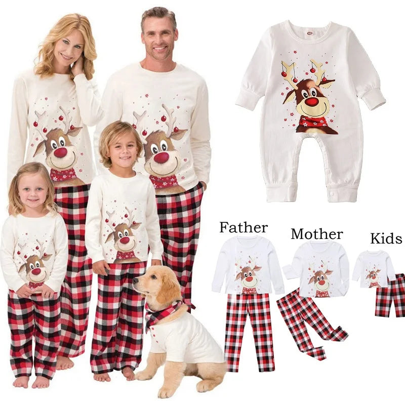 Cozy Reindeer Family Pajama Set