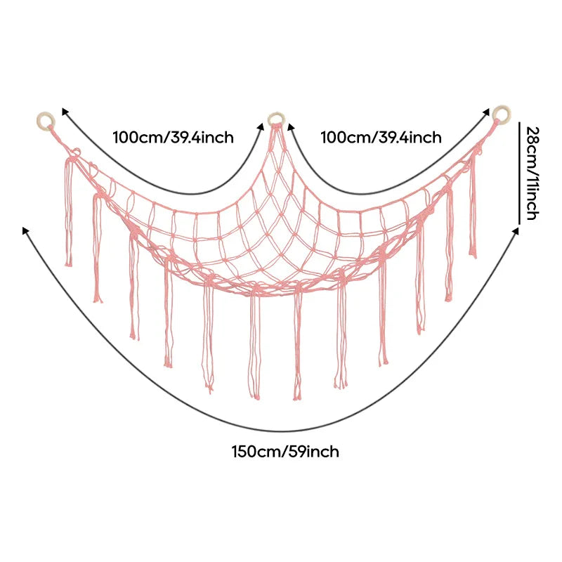 Corner Toy Hammock Net for Stuffed Animals
