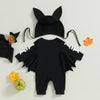 Skeleton Print Baby/Infant Jumpsuit with Hat