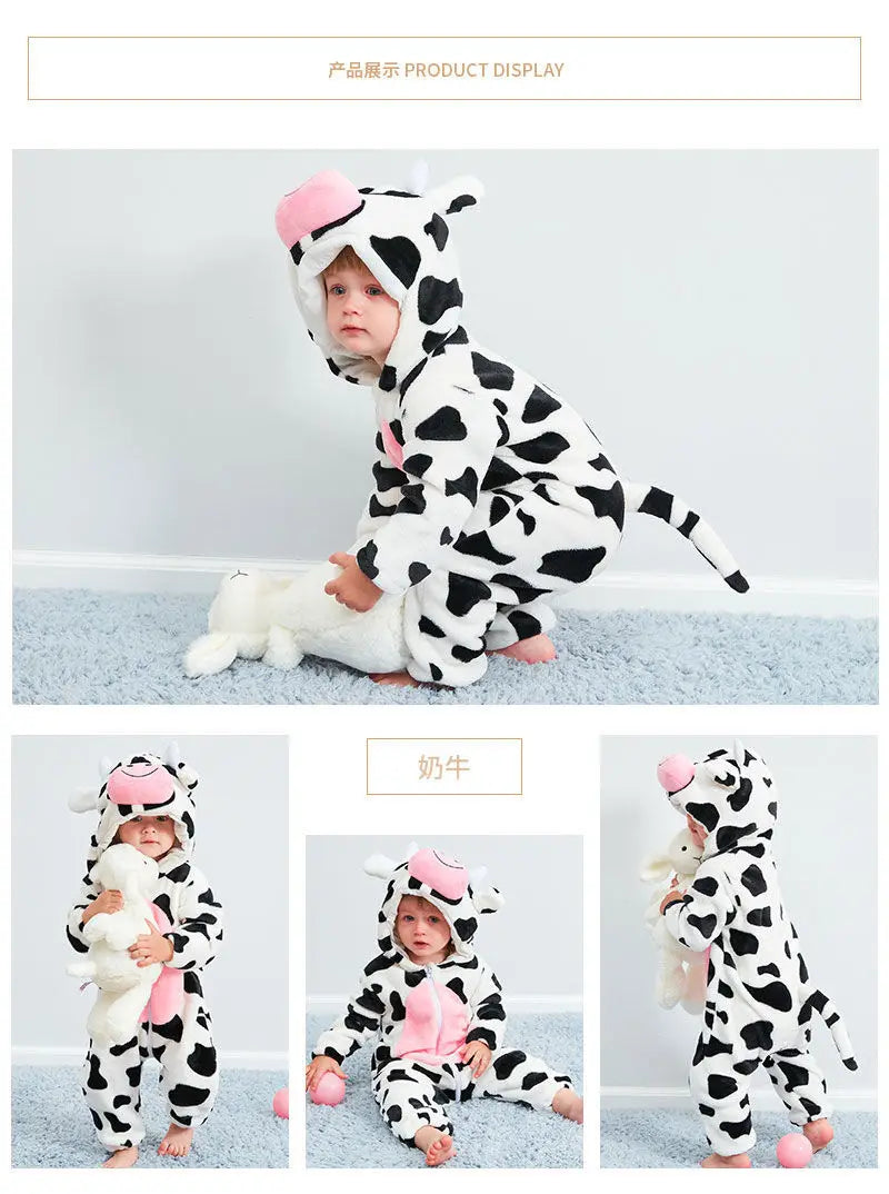 Kids Animal Onesie Pyjamas for Warm Winter Nights & Cozy Playtime