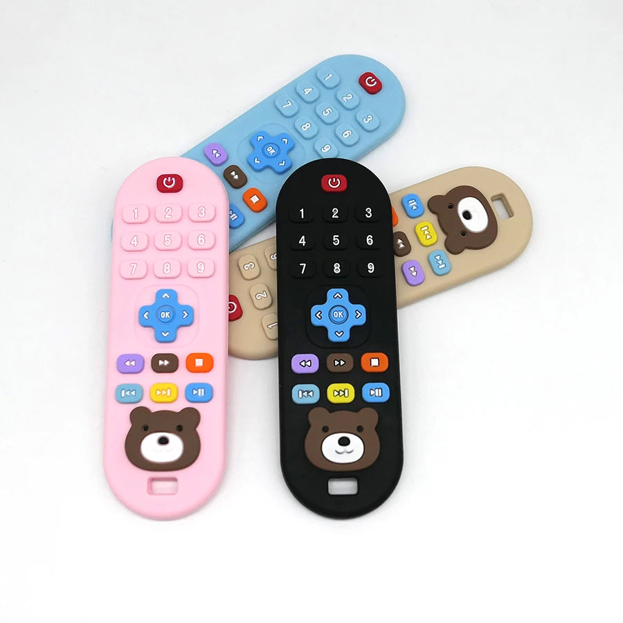 Silicone Baby Teething Remote | Fun Learning Toy for Infants