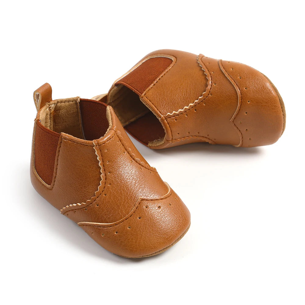 LittleStep Vintage Baby Booties | Warm Anti-Slip Soft Sole Infant Shoes 0-18M