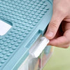 Stackable Kids Building Block Storage Box with 1–3 Layers and Play Lid