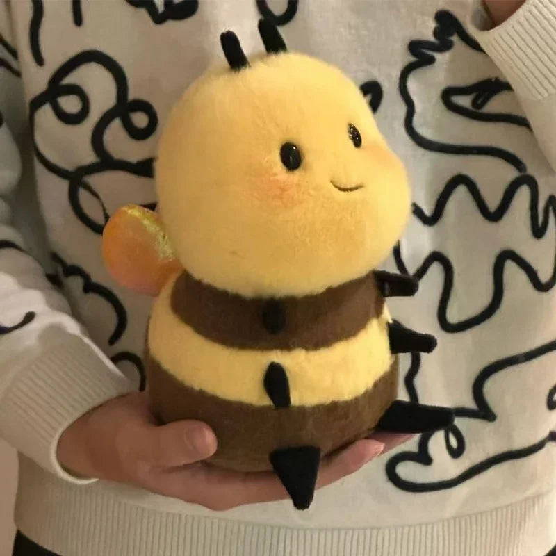 Honey Bee Plush Toy - 20cm Soft Kawaii Stuffed Animal for Kids & Nursery Gifts