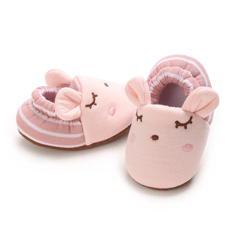 TinyPaws Animal Baby Crib Shoes | Soft Sole Non-Slip Newborn Booties 0-18M