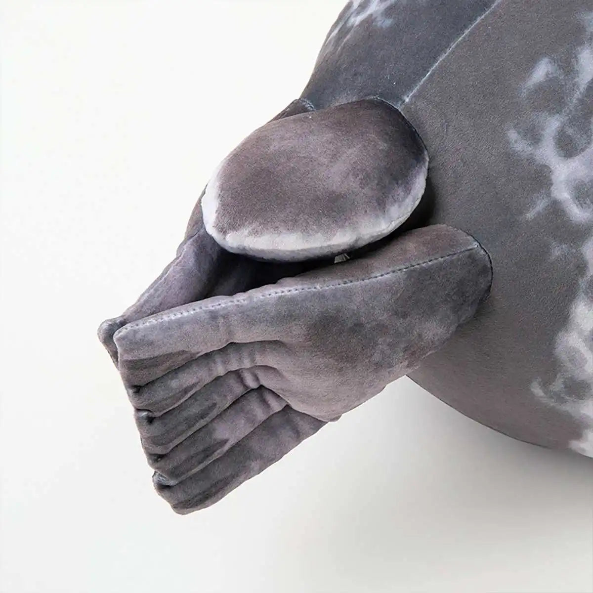 Blob Seal Plush Pillow - Soft Round Stuffed Seal Toy for Kids