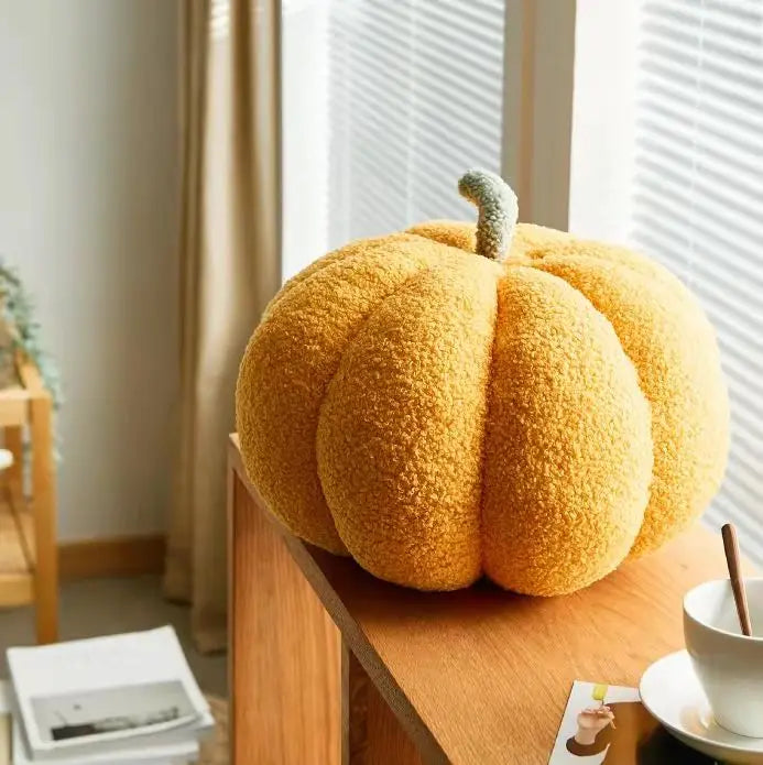 Pumpkin Plush Cushion - Soft Halloween Pumpkin Pillow for Kids & Home Decor