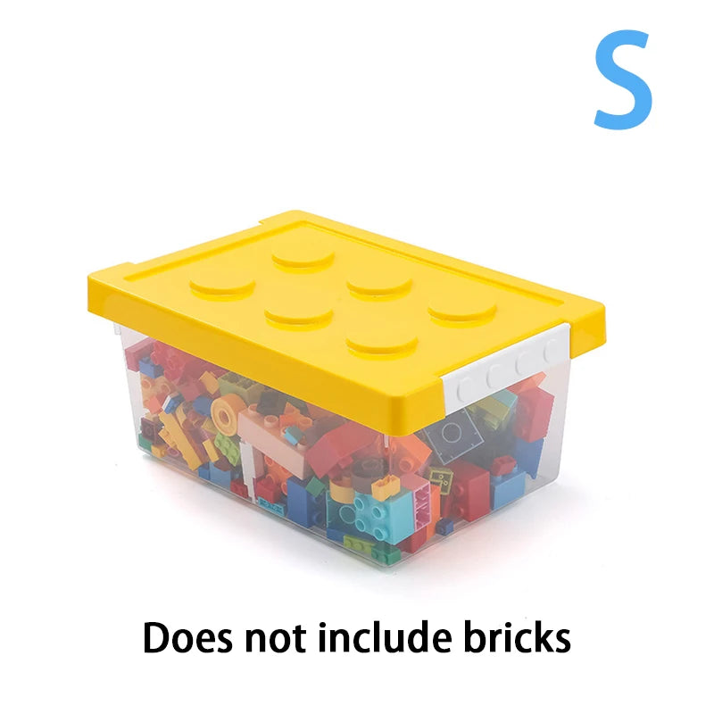 Colorful Stackable Building Block Storage Boxes