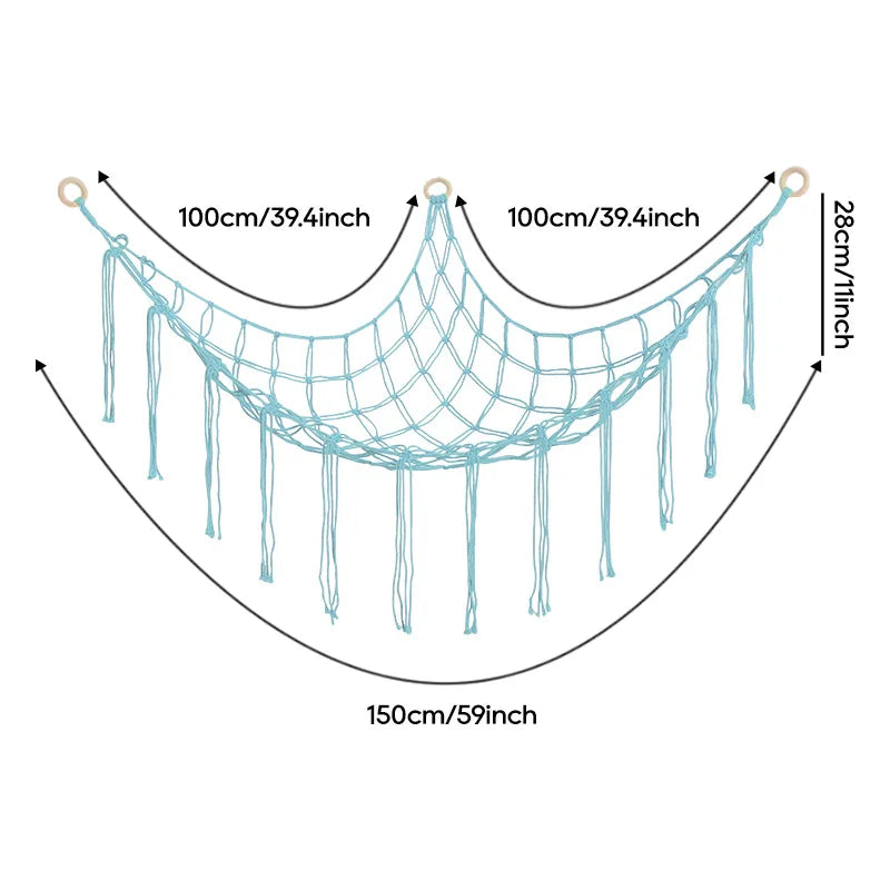 Corner Toy Hammock Net for Stuffed Animals