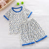 Short Sleeve Kids Pyjama Set with Cute Cartoon Prints
