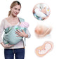 Adjustable Baby Wrap Carrier & Nursing Cover – Soft Breathable Sling (0–36 Months)