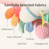 Hanging Baby Crib Toy Plush Bedbell with Pull String and Rattles
