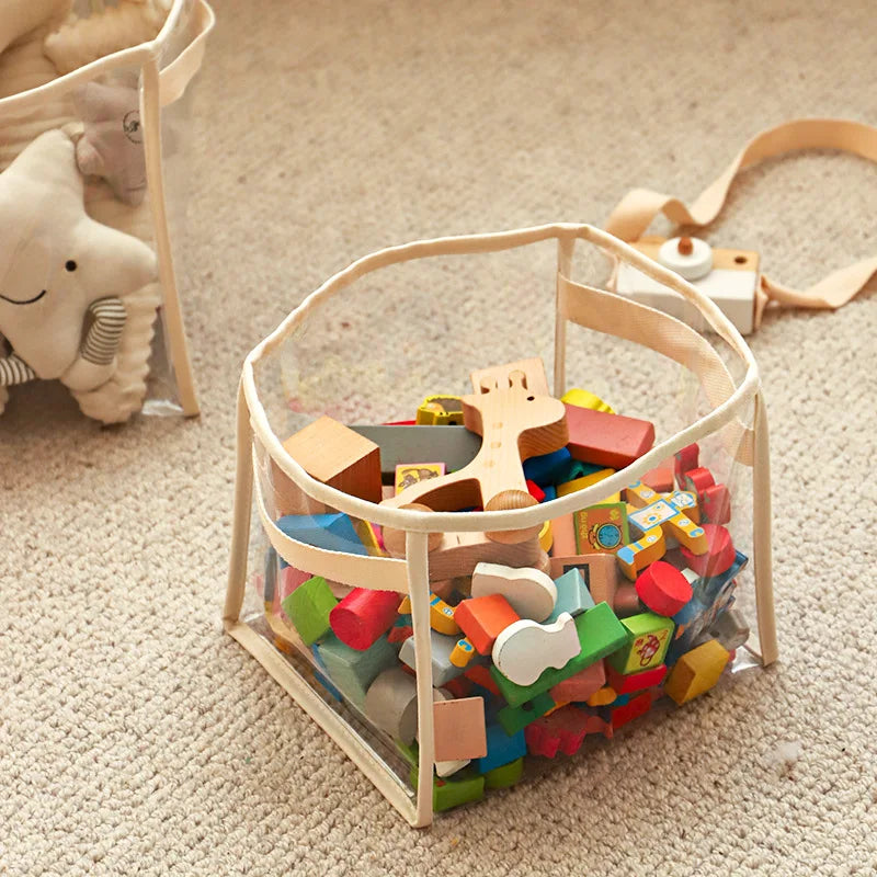 Transparent Toy Storage Box for Kids
