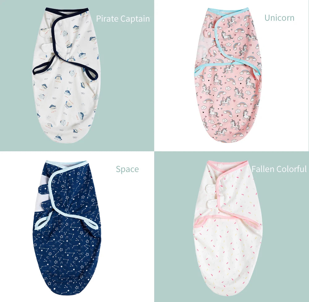 100% Cotton Newborn Swaddle Wrap for Calm, Cozy Sleep