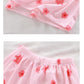 Short Sleeve Kids Pyjama Set with Cute Cartoon Prints