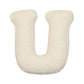 Lambswool Alphabet Pillows – Soft Plush Letter Cushion for Nursery and Playrooms