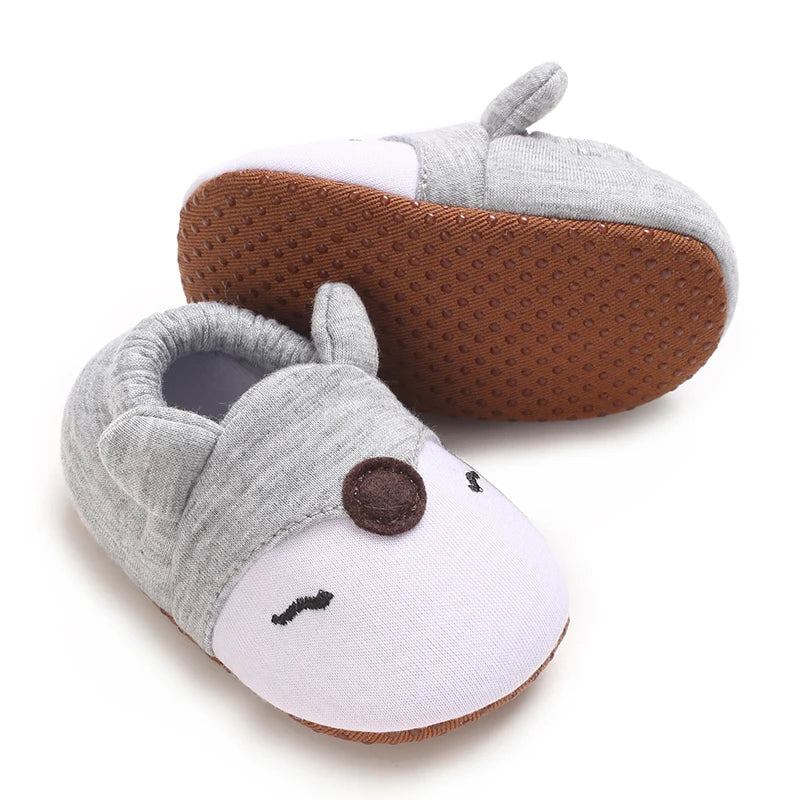 TinyPaws Animal Baby Crib Shoes | Soft Sole Non-Slip Newborn Booties 0-18M
