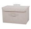 Fabric Organizer Bin with Lid for Home Storage