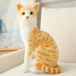 Cat Plush Toy - Soft Realistic Stuffed Cat for Kids & Nursery Decor