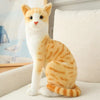Cat Plush Toy - Soft Realistic Stuffed Cat for Kids & Nursery Decor