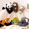 Long Arm Animal Plush Pillow - Soft Cuddly Stuffed Toy for Kids