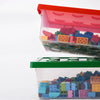 Colorful Stackable Building Block Storage Boxes