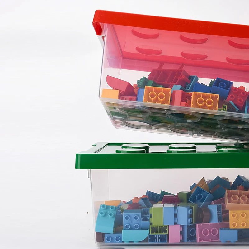 Colorful Stackable Building Block Storage Boxes