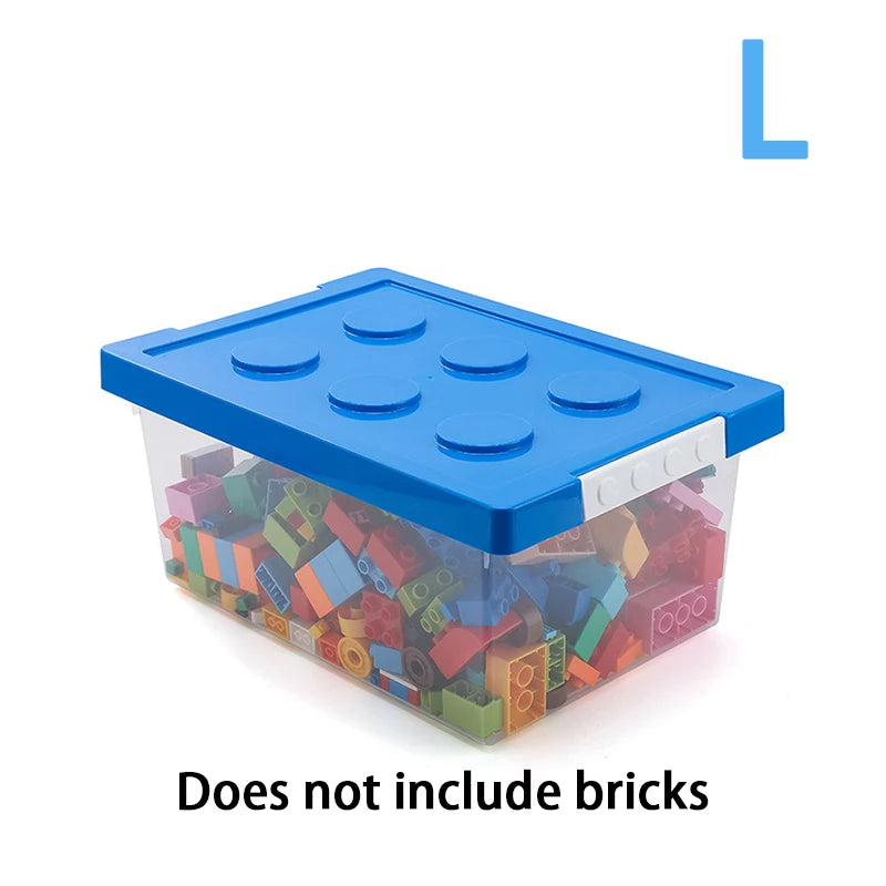 Colorful Stackable Building Block Storage Boxes