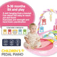 Baby Piano Play Gym with Music Mat and Sensory Toys