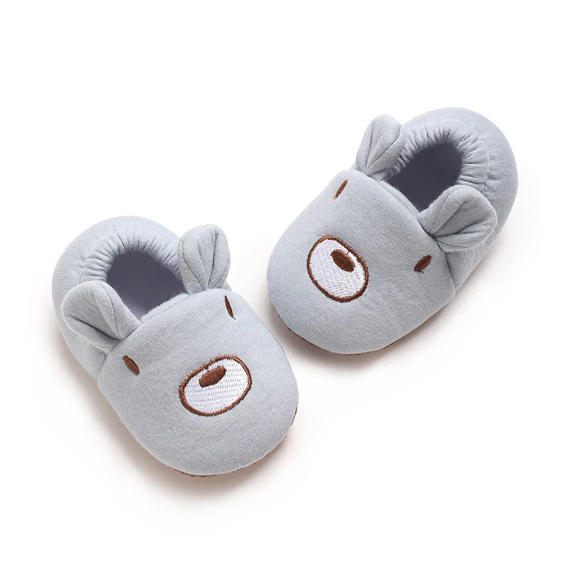TinyPaws Animal Baby Crib Shoes | Soft Sole Non-Slip Newborn Booties 0-18M