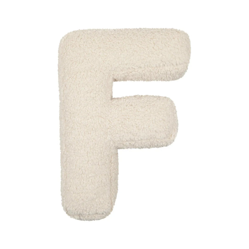 Lambswool Alphabet Pillows – Soft Plush Letter Cushion for Nursery and Playrooms