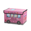 Collapsible School Bus Storage Box – 24L Fabric Organizer
