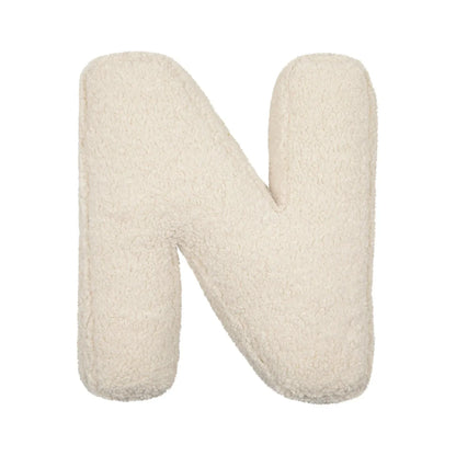 Lambswool Alphabet Pillows – Soft Plush Letter Cushion for Nursery and Playrooms