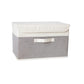 Fabric Organizer Bin with Lid for Home Storage