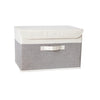 Fabric Organizer Bin with Lid for Home Storage